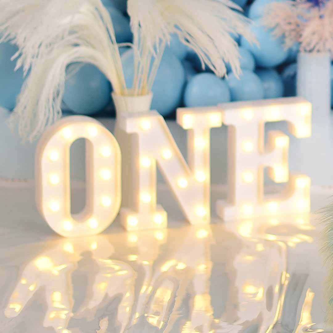 Kate Blau Boho Cake Smash Foto Kit