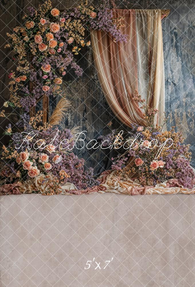 Kate Hochzeit Blumenbogen Vintage Hintergrund Entworfen von Emetselch - Kate Backdrop.de