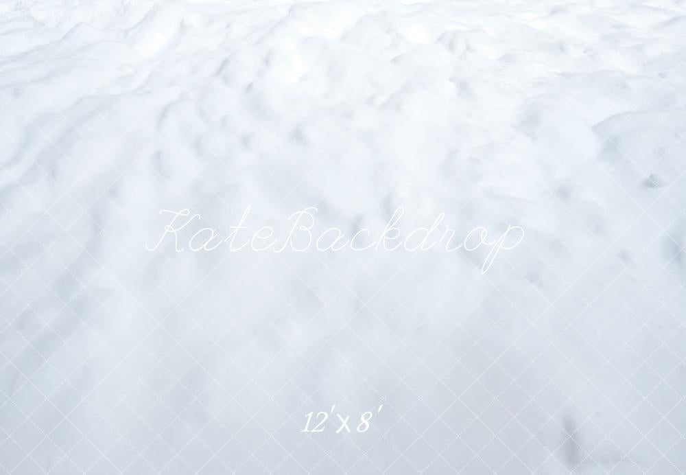 Kate Winter Schnee Textur Weiß Fleece Hintergrund Entworfen von Kate Image