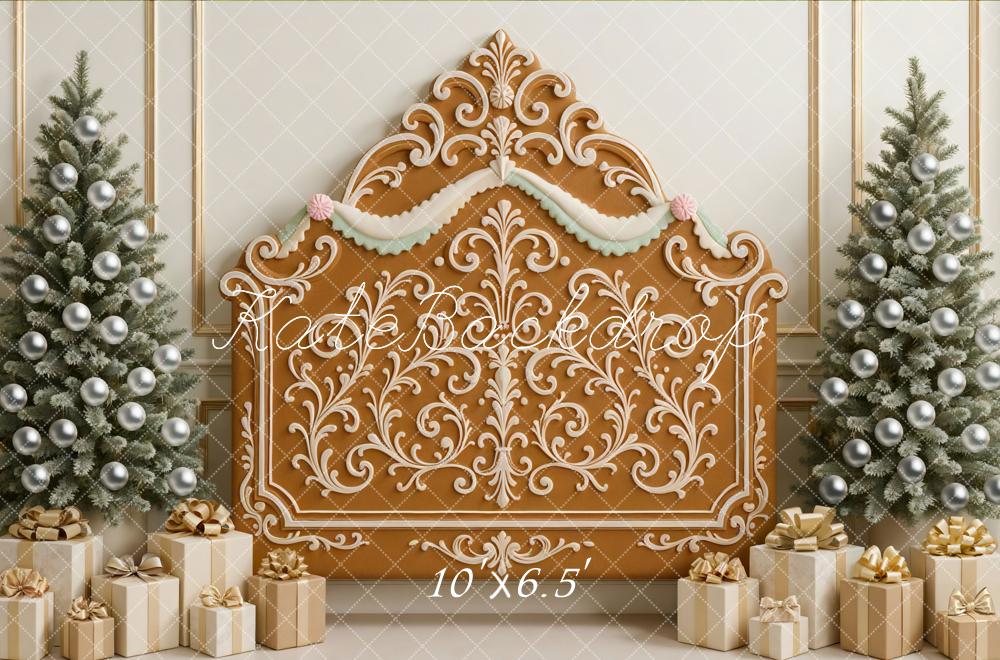 Kate Weihnachten Lebkuchen Verziert Klassisch Hintergrund Entworfen von Mini MakeBelieve - Kate Backdrop.de