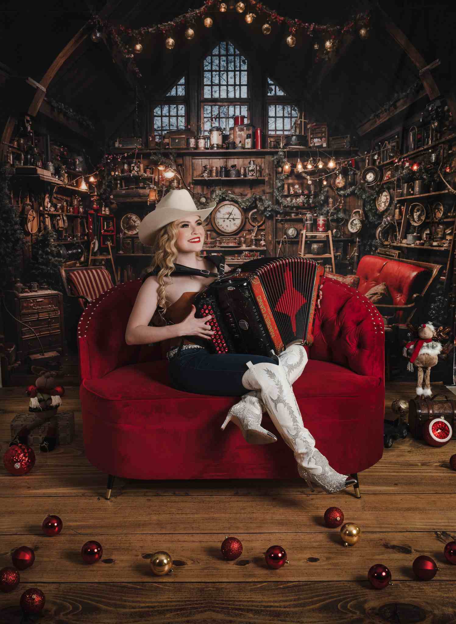Kate Weihnachten Weihnachtsmann Haus Hintergrund von Emetselch - Kate Backdrop.de