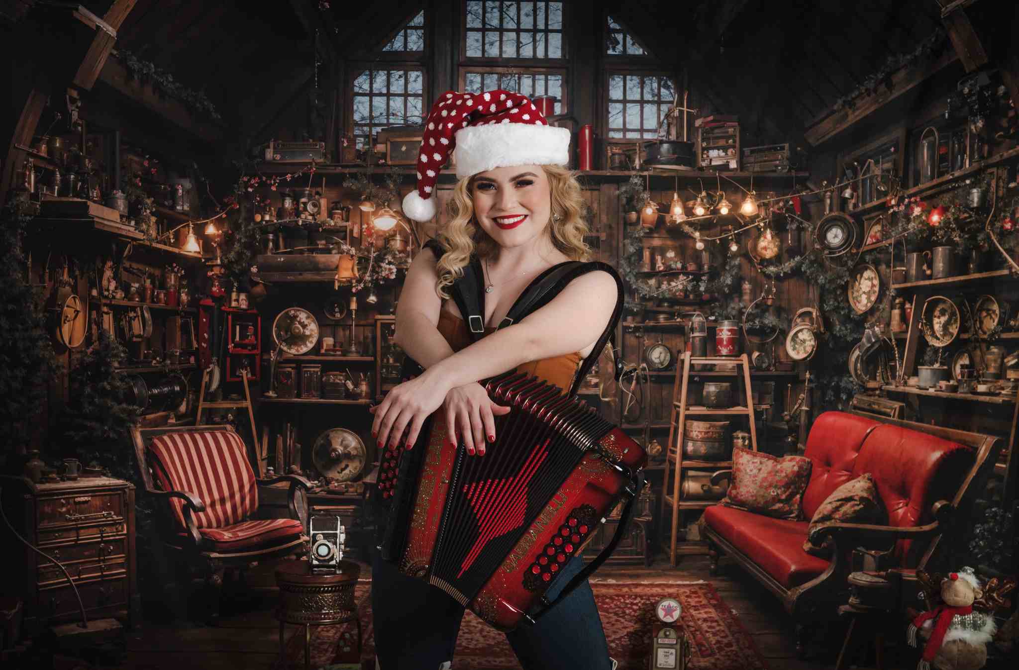 Kate Weihnachten Weihnachtsmann Haus Hintergrund von Emetselch - Kate Backdrop.de