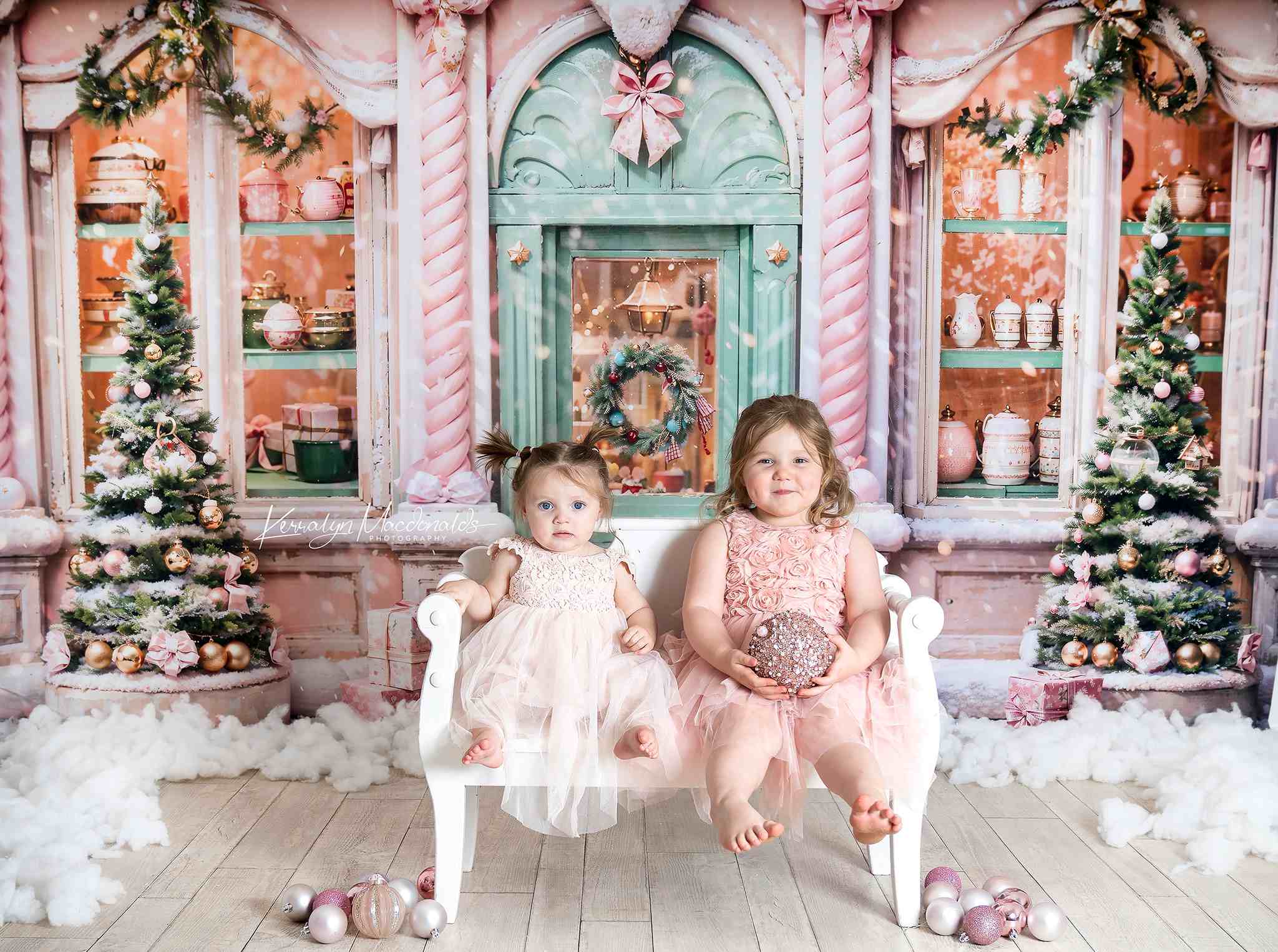 Kate Weihnachten Rosa Store Hintergrund von Chain Photography - Kate Backdrop.de