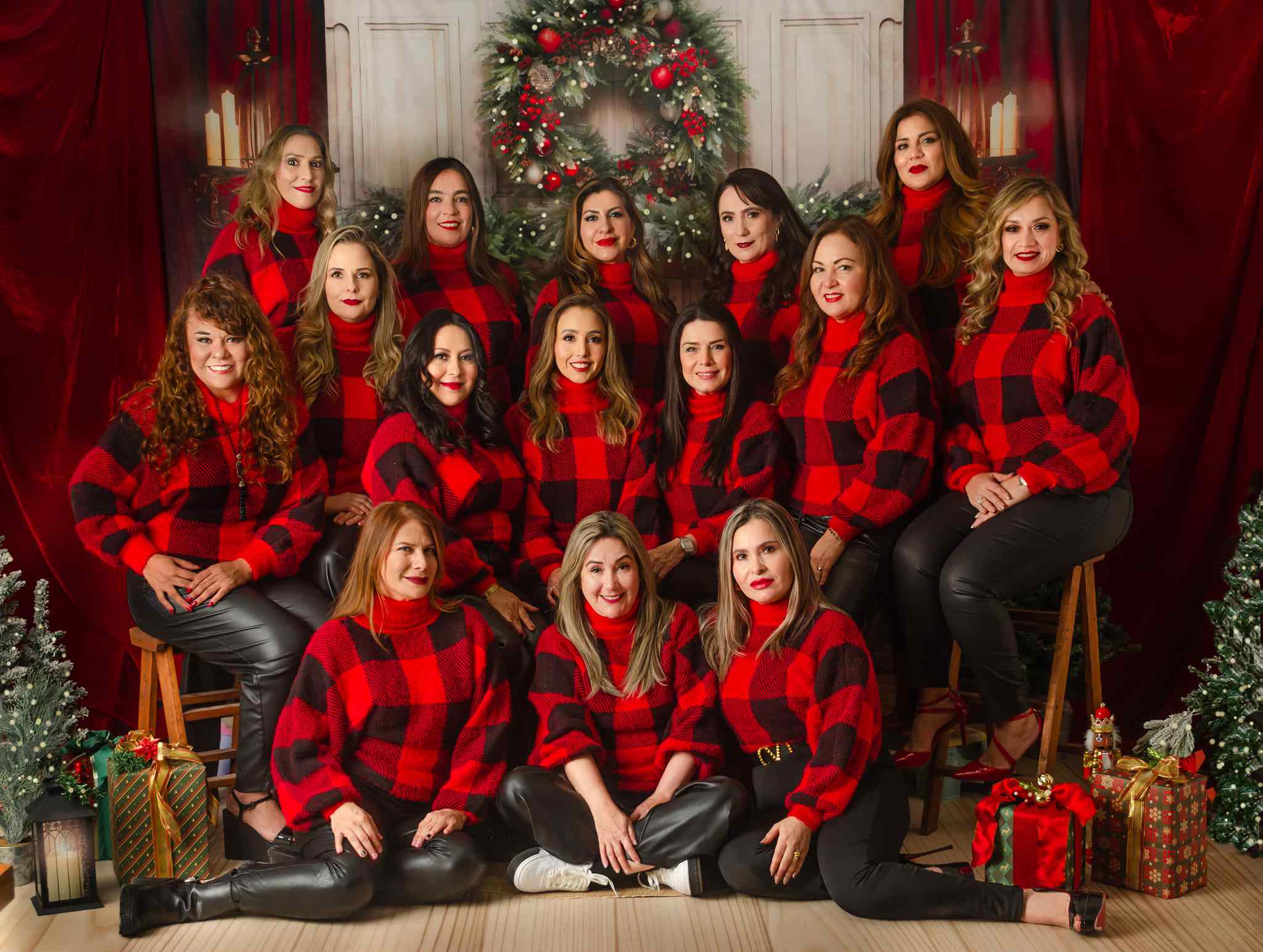 Kate Weihnachten Kamin Rot Hintergrund von Emetselch - Kate Backdrop.de