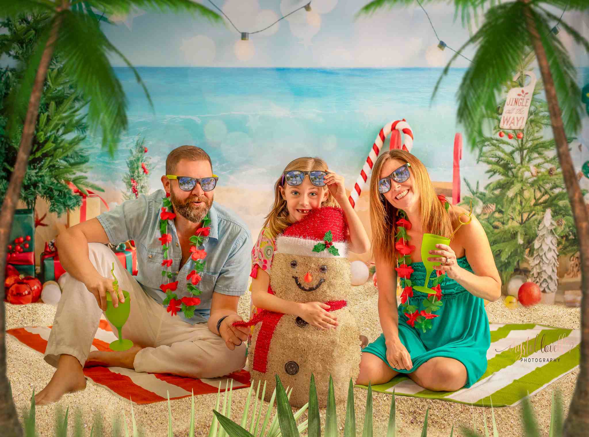 Kate Weihnachten im Sommer Strand Geschenke Hintergrund von Emetselch - Kate Backdrop.de