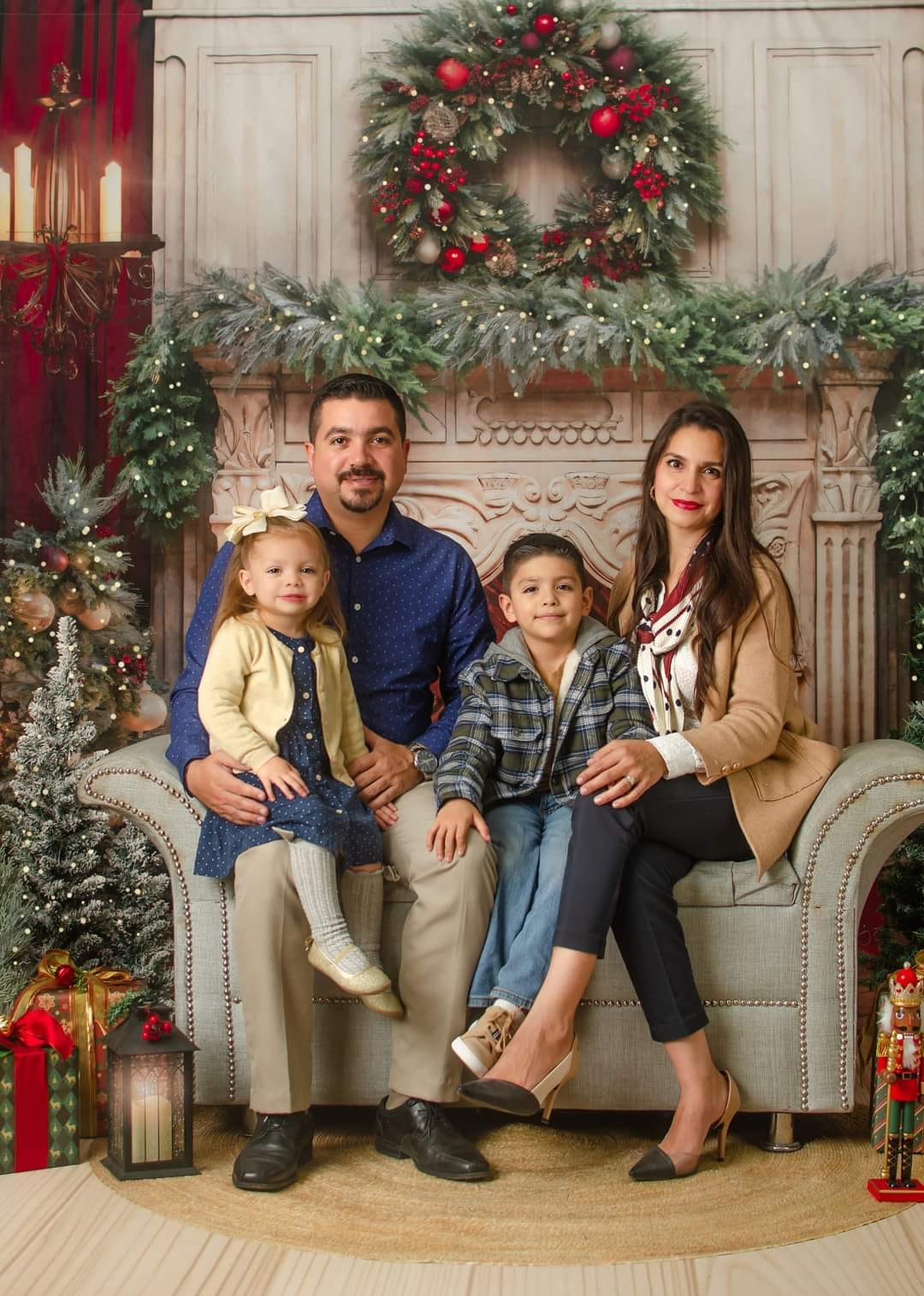 Kate Weihnachten Kamin Rot Hintergrund von Emetselch - Kate Backdrop.de