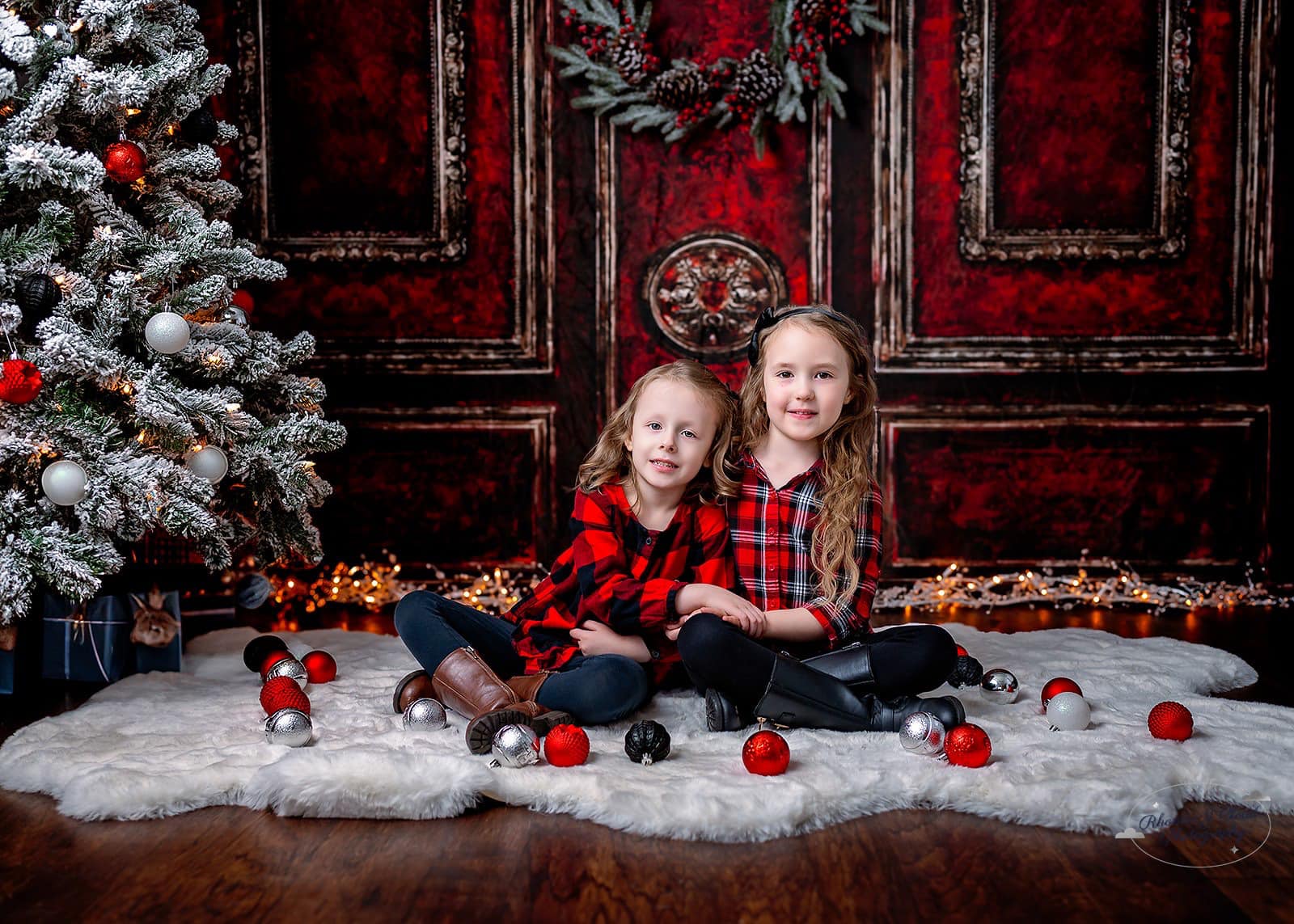 Kate Rot Retro Wand Hintergrund Tür von Chain Photography - Kate Backdrop.de