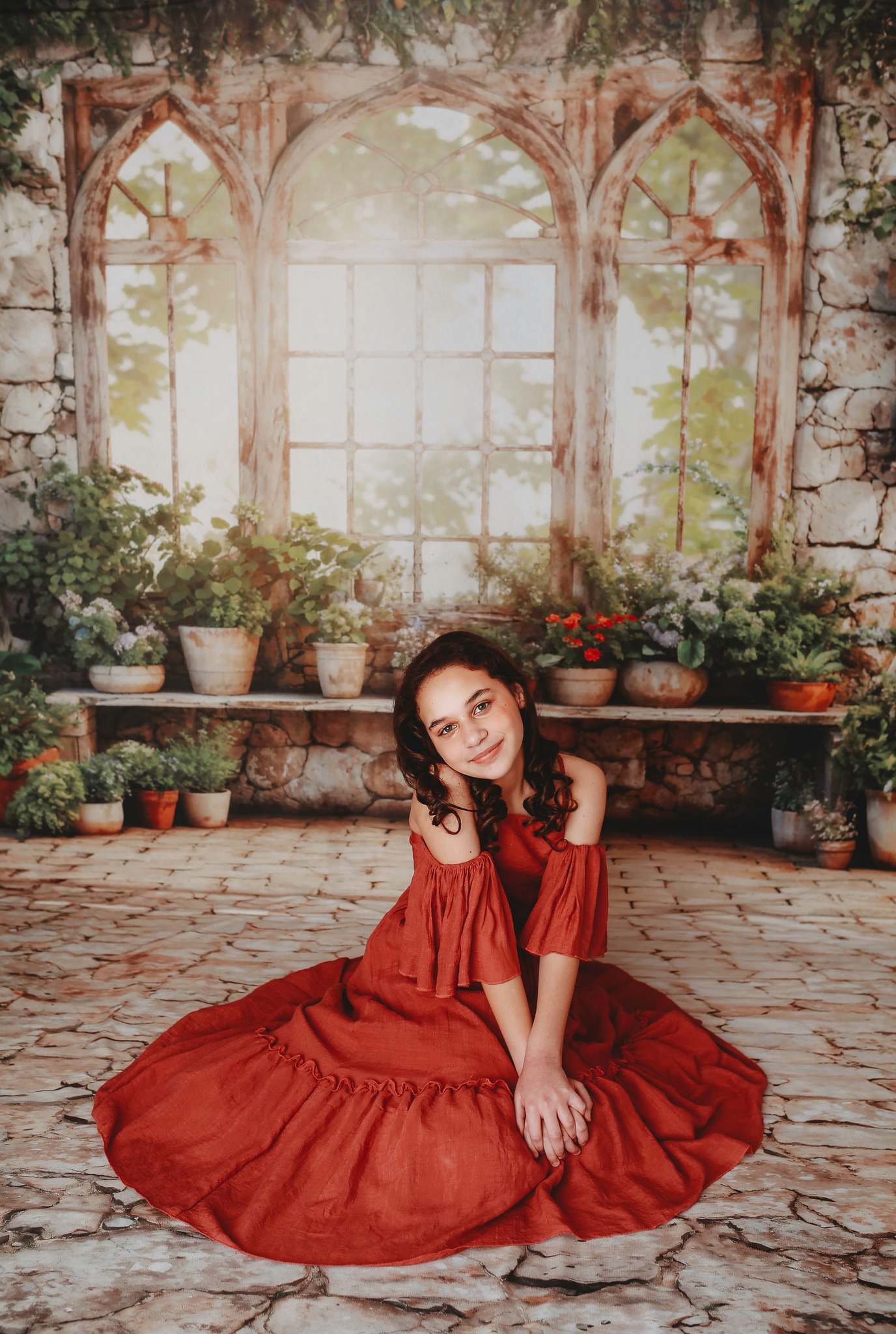 Kate Frühling Grüne Pflanzen Sonniges Fenster Hintergrund Von Chain Photography - Kate Backdrop.de