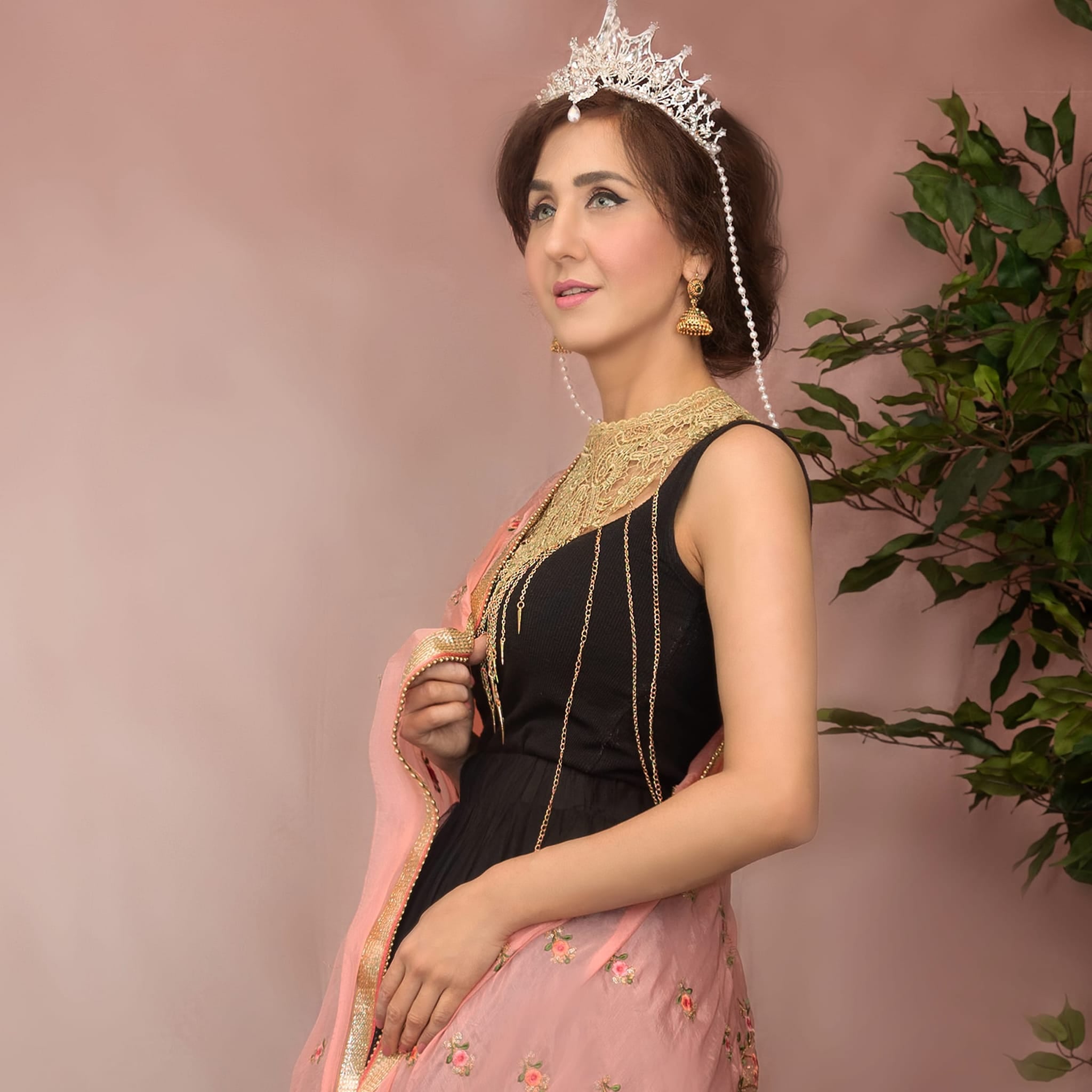 Kate Kunst Rosatöne Textur Hintergrund von Veronika Gant - Kate Backdrop.de