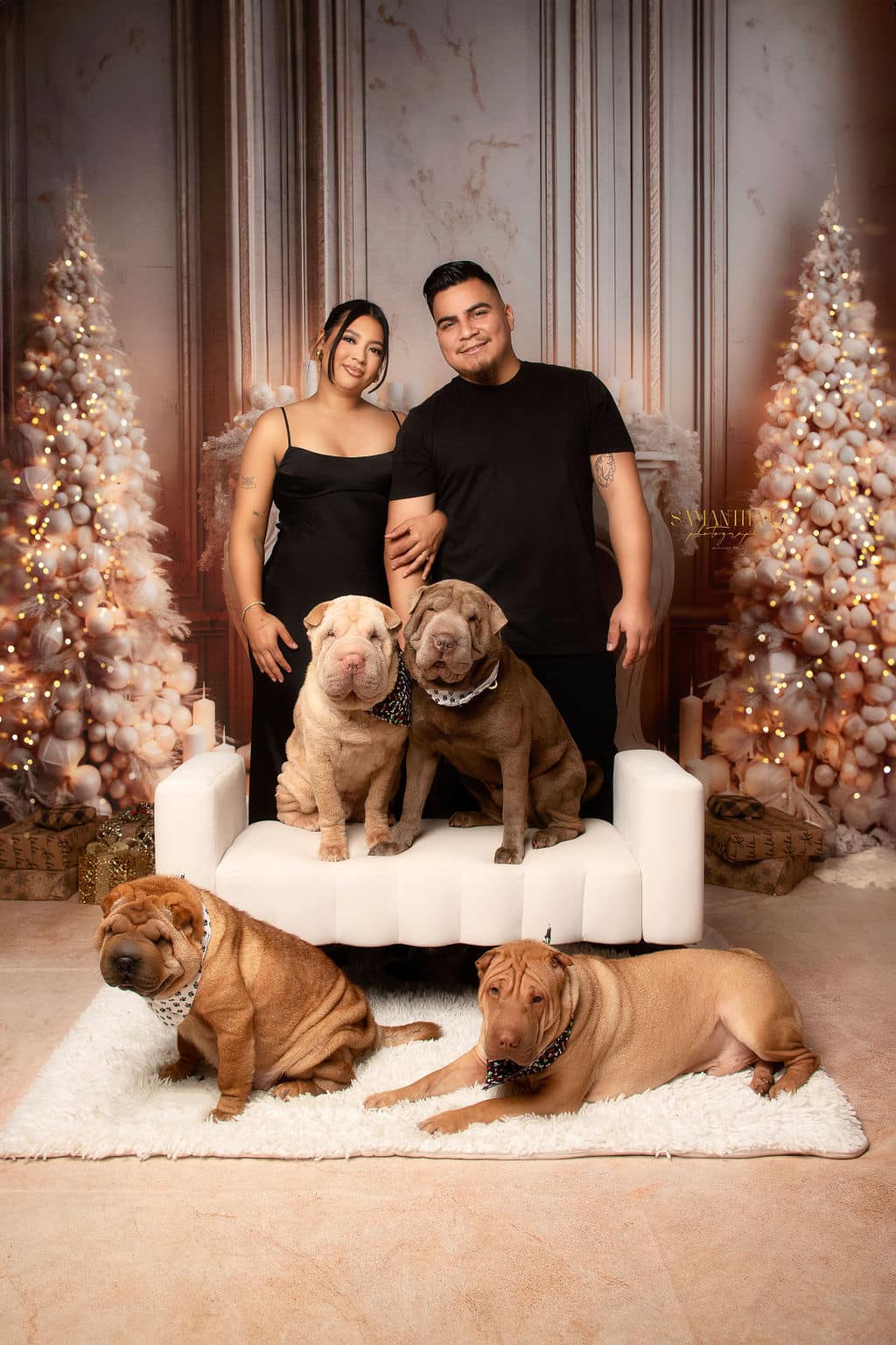 Kate Weißes elegantes Weihnachtskamin-Zimmer-Set (8ftx8ft&10ftx8ft&8ftx10ft) - Kate Backdrop.de