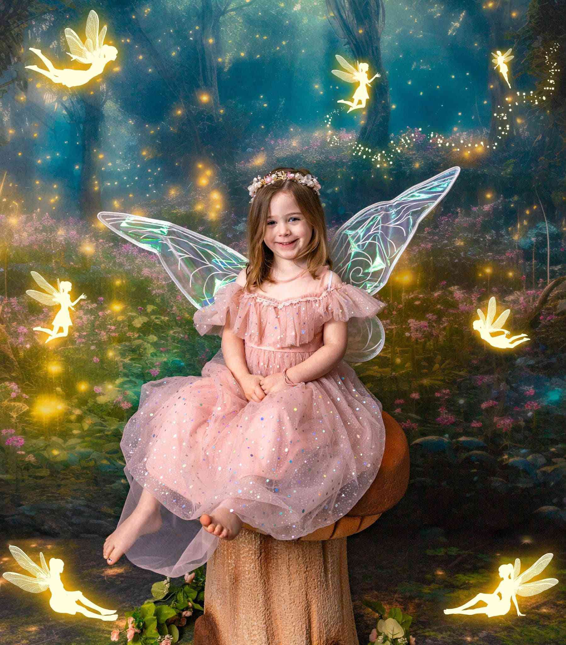 Kate Verzauberte Frühling Fairy Forest Hintergrund von Mandy Ringe Fotograf - Kate Backdrop.de