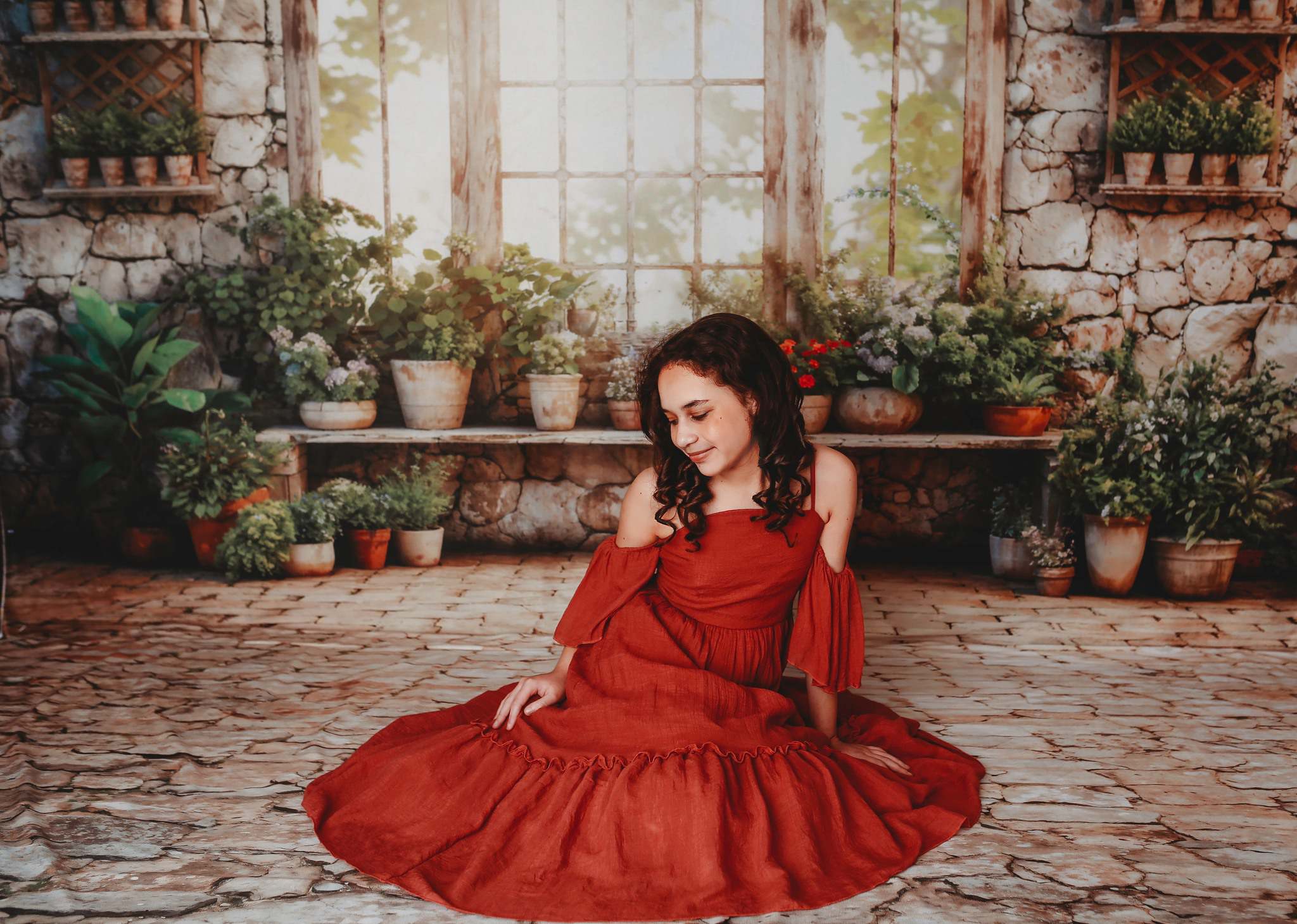 Kate Frühling Grüne Pflanzen Sonniges Fenster Hintergrund Von Chain Photography - Kate Backdrop.de