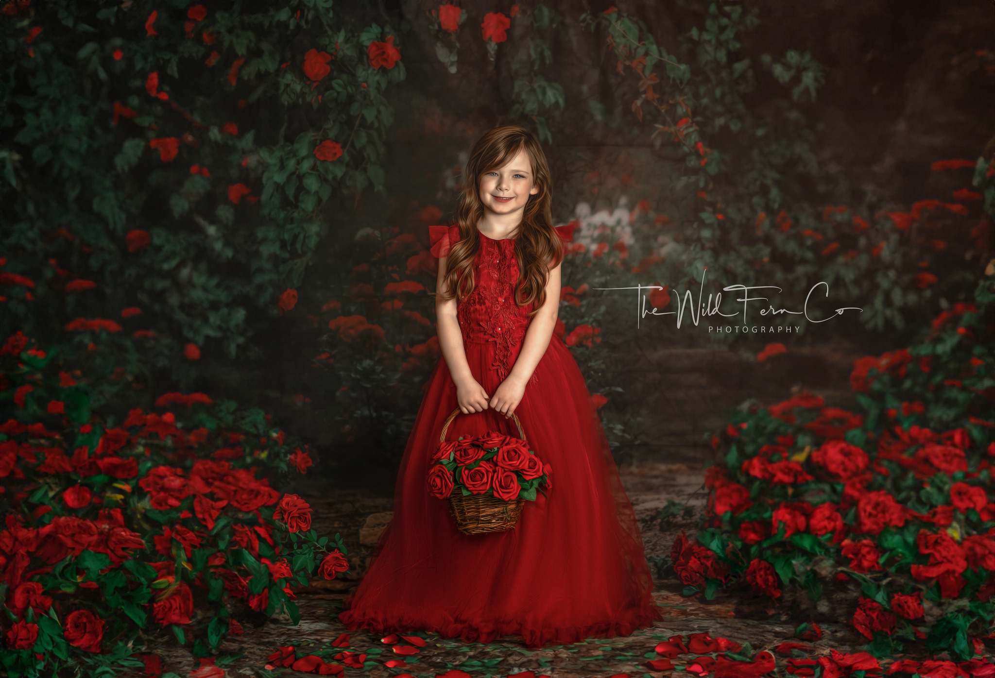 Kate Valentinstag Hintergrund Retro Blumen Garten für Fotografie - Kate Backdrop.de