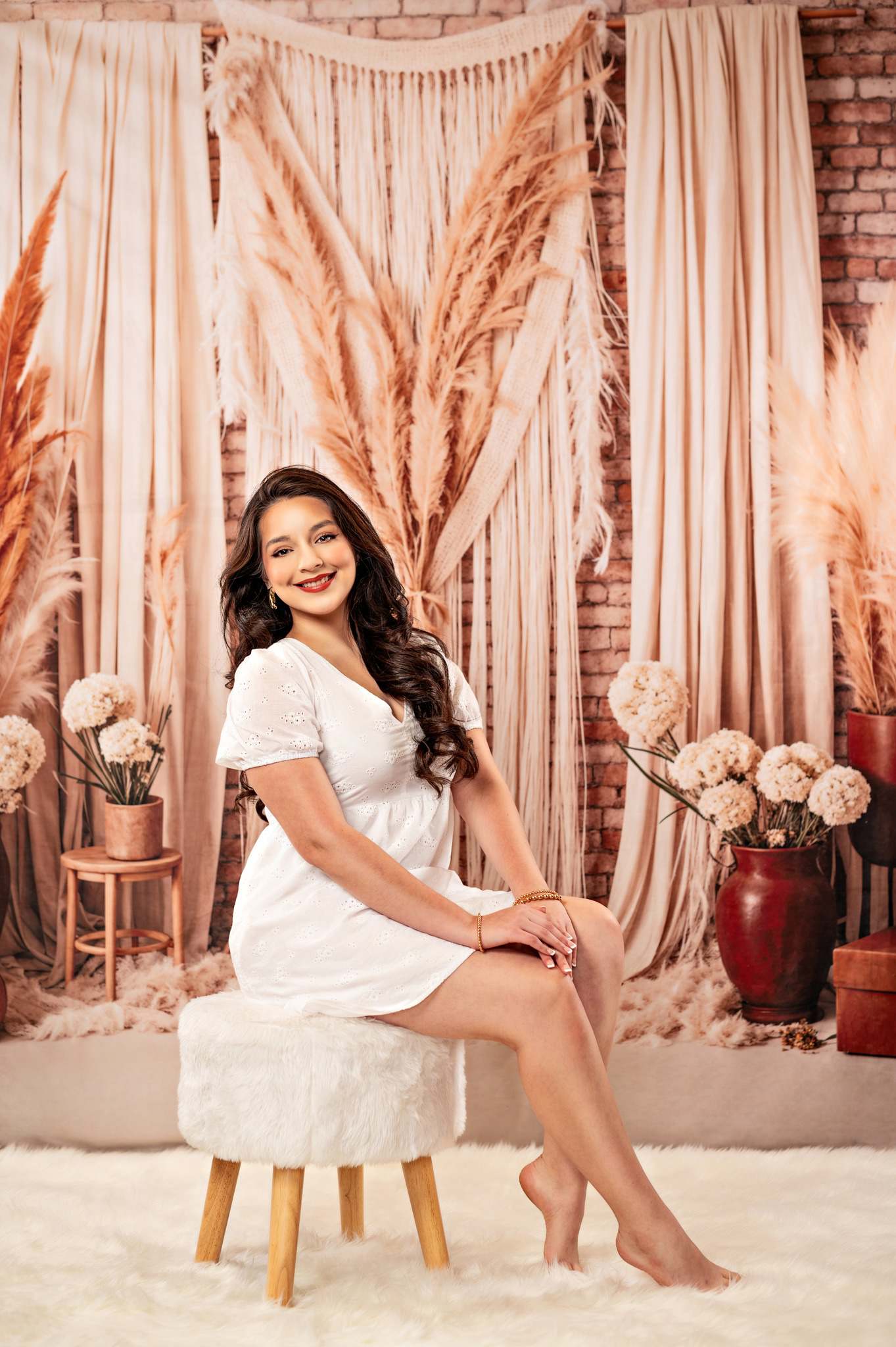 Kate Boho Kerze Schilf Vorhänge Hintergrund von Chain Photography - Kate Backdrop.de