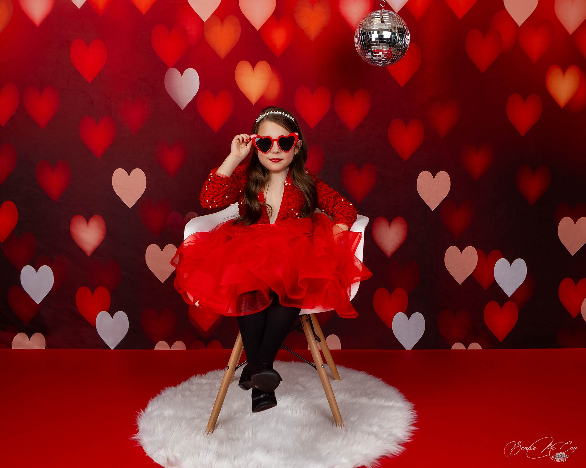 Kate Bokeh Valentinstag Hintergrund Rot Unscharf von Kate - Kate Backdrop.de