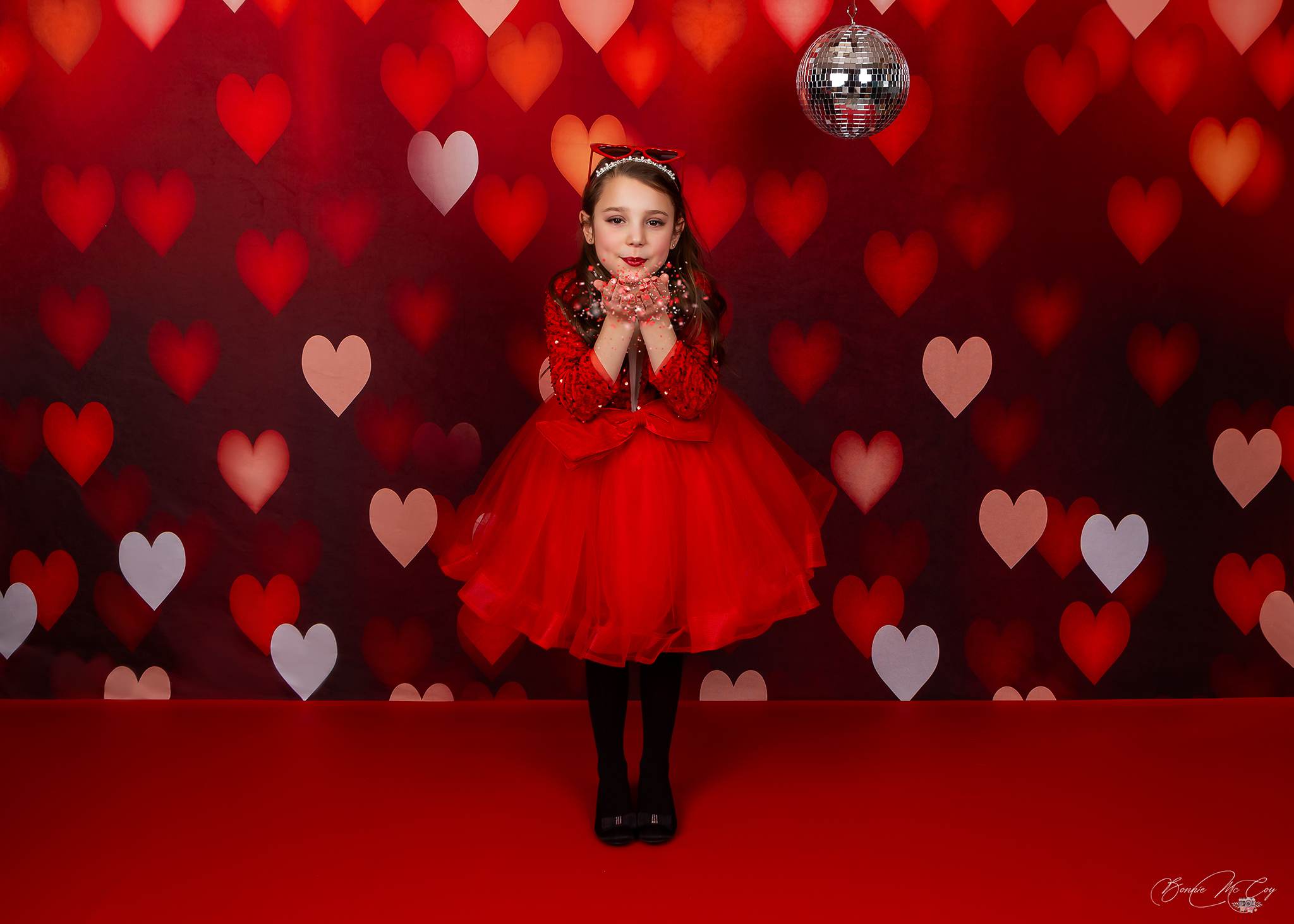 Kate Bokeh Valentinstag Hintergrund Rot Unscharf von Kate - Kate Backdrop.de