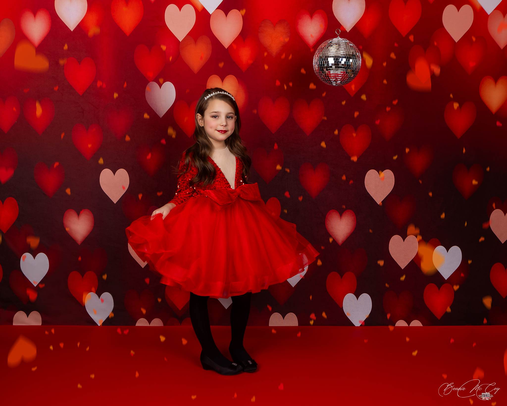 Kate Bokeh Valentinstag Hintergrund Rot Unscharf von Kate - Kate Backdrop.de