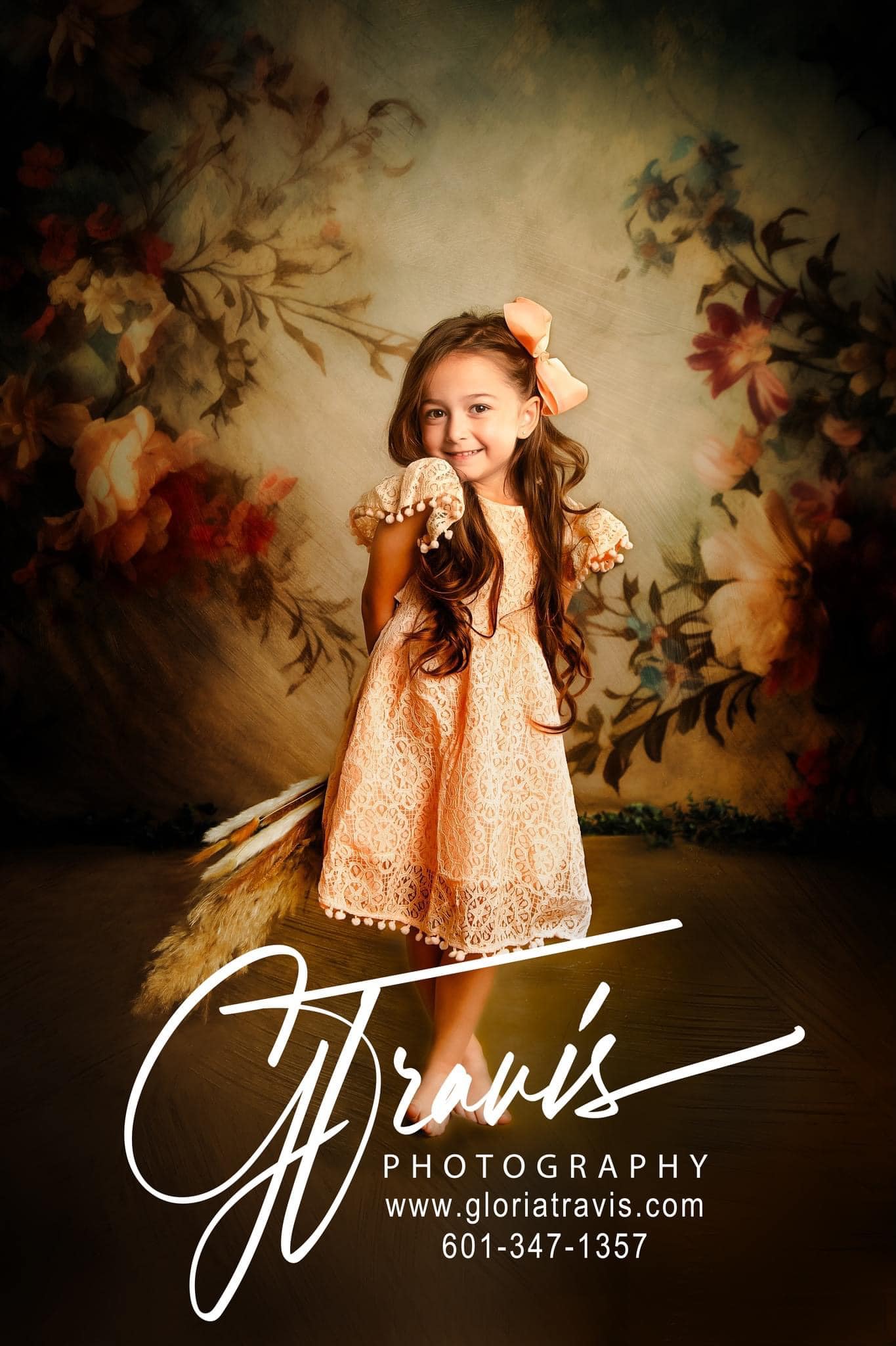 Kate Fine Art Floral Vintage Retro Blume Malerei Hintergrund von Mini MakeBelieve - Kate Backdrop.de