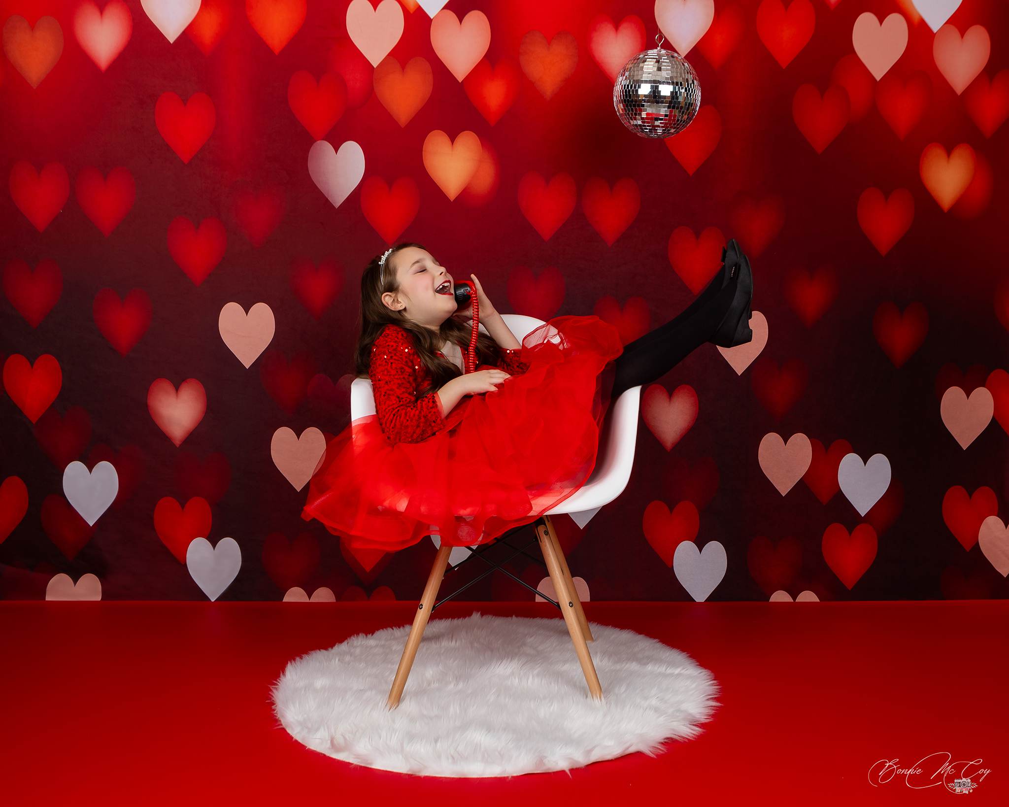 Kate Bokeh Valentinstag Hintergrund Rot Unscharf von Kate - Kate Backdrop.de