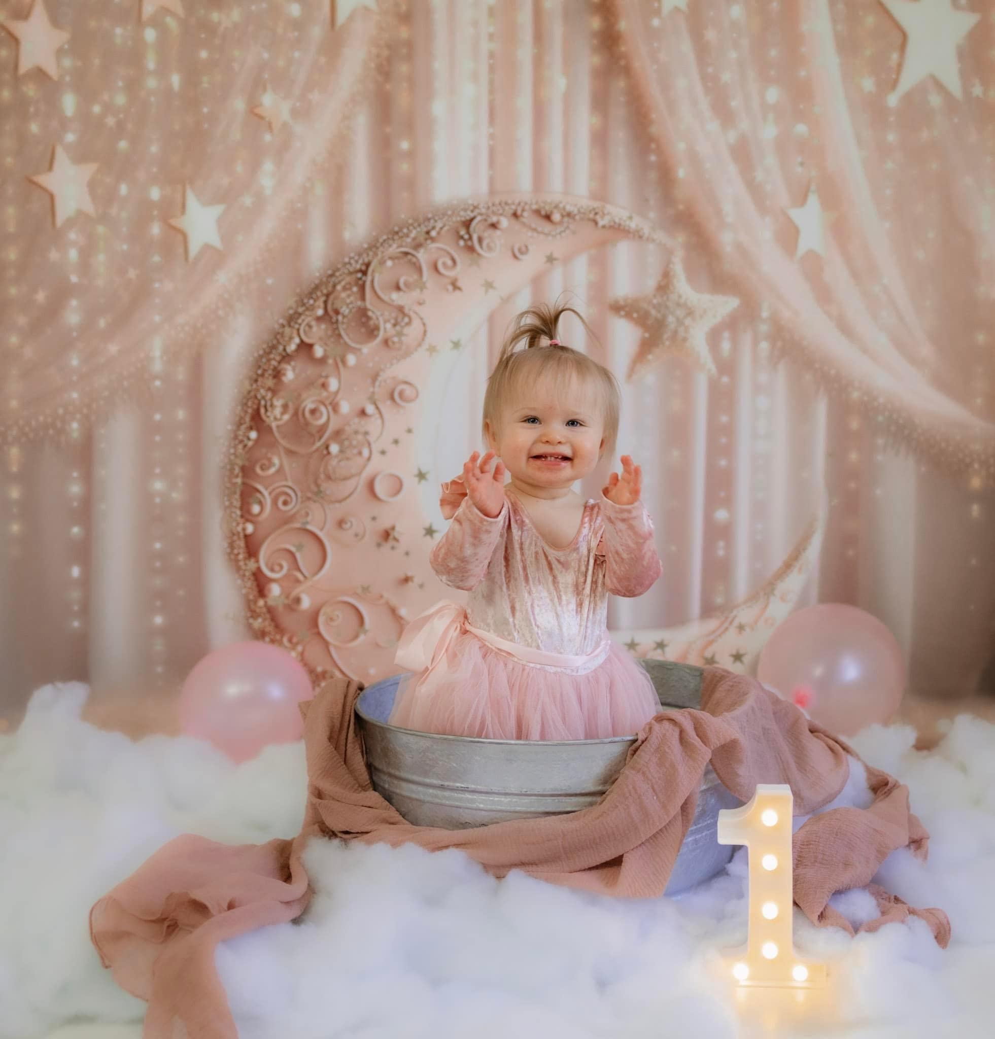 Kate Verzauberter Himmelsmond Hintergrund von Ashley Paul - Kate Backdrop.de