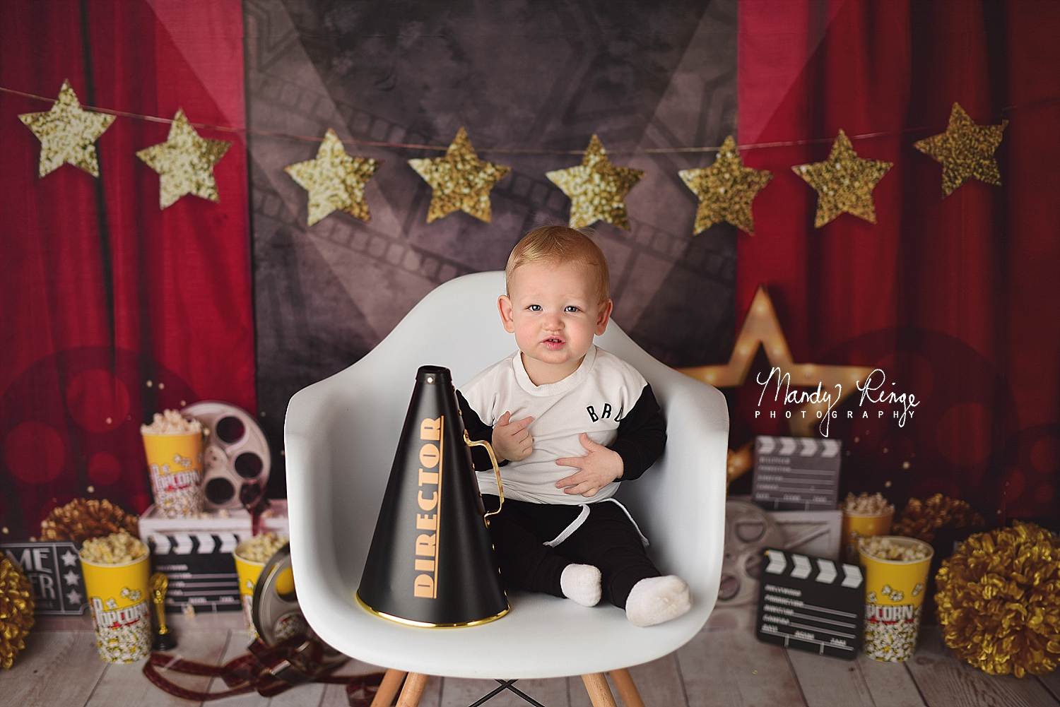 Kate Film Nacht Hintergrund roter Vorhang Geburtstag von Mandy Ringe Photography - Kate Backdrop.de