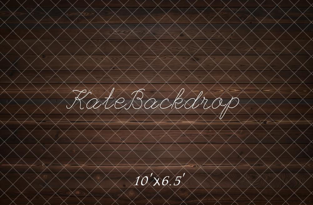 Kate Holz Bretter Dunkel Braun Fleece Hintergrund Entworfen von Kate Image - Kate Backdrop.de
