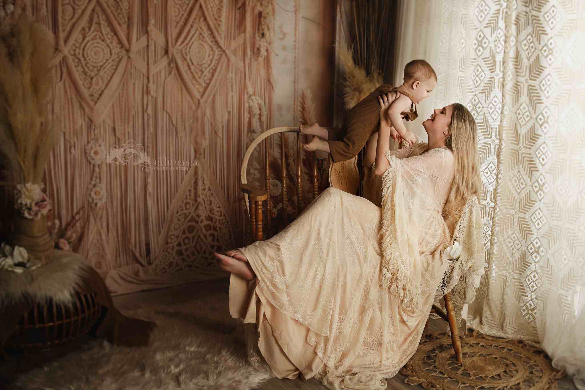 Kate Boho Blume Vorhänge Hintergrund von Emetselch - Kate Backdrop.de