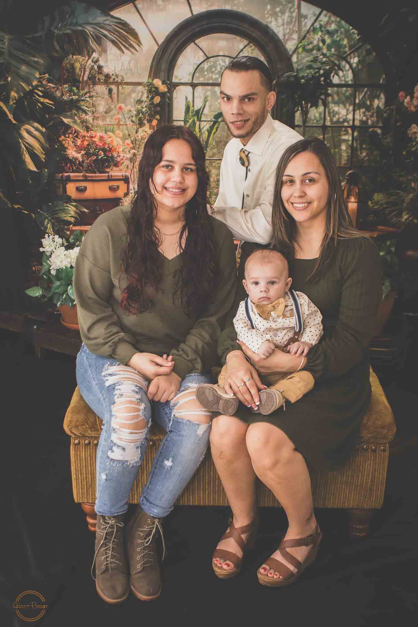 Kate Frühling Grüne Pflanze Fensterzimmer Hintergrund Entworfen von Chain Photography - Kate Backdrop.de