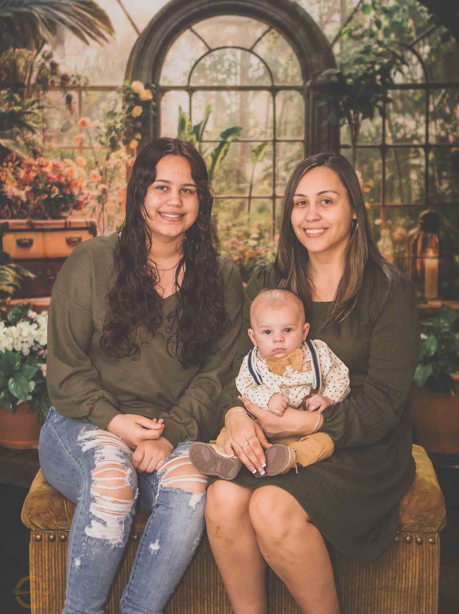 Kate Frühling Grüne Pflanze Fensterzimmer Hintergrund Entworfen von Chain Photography - Kate Backdrop.de