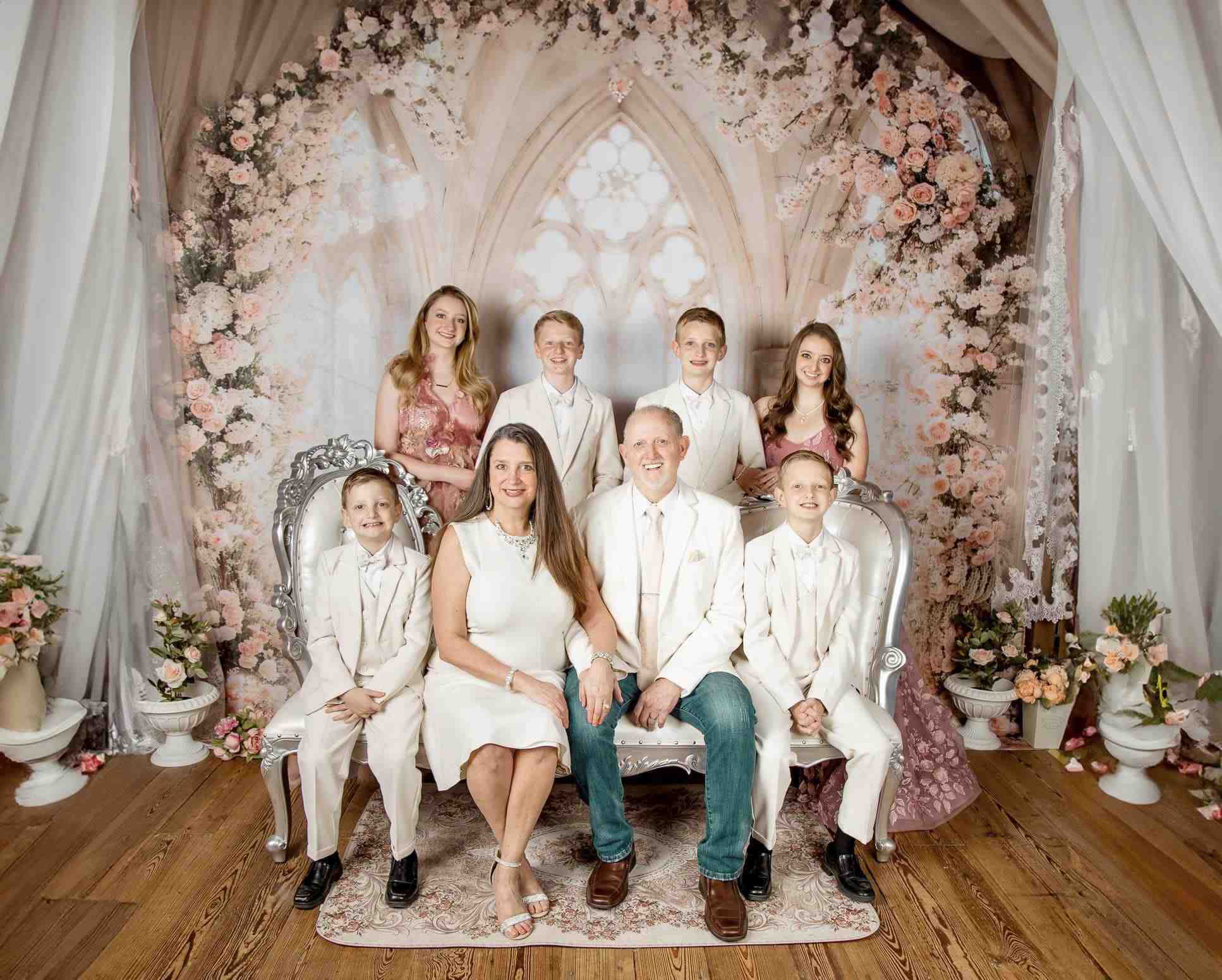 Kate Frühling Weiße Blumen Fenster Zimmer Hintergrund Entworfen von Emetselch - Kate Backdrop.de