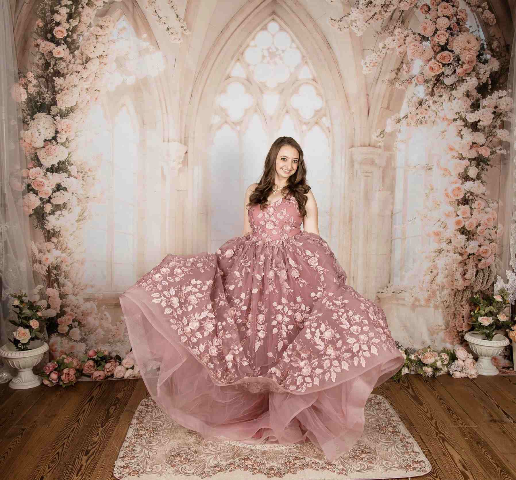 Kate Frühling Weiße Blumen Fenster Zimmer Hintergrund Entworfen von Emetselch - Kate Backdrop.de