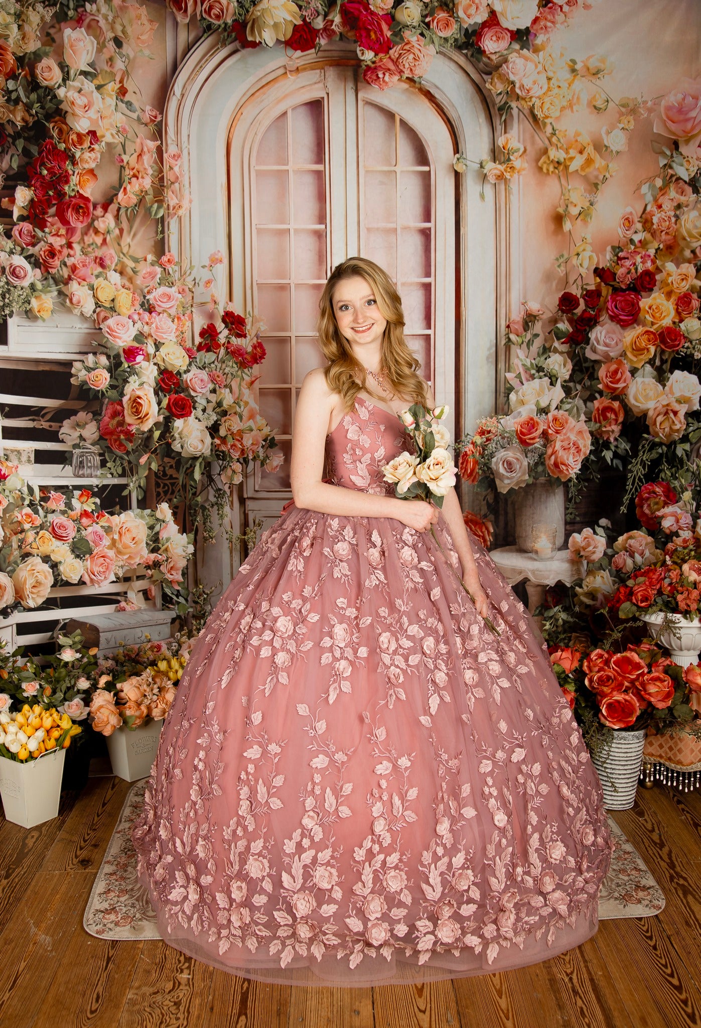 Kate Valentine's Day Bunte Blumen Zimmer Hintergrund von Emetselch - Kate Backdrop.de