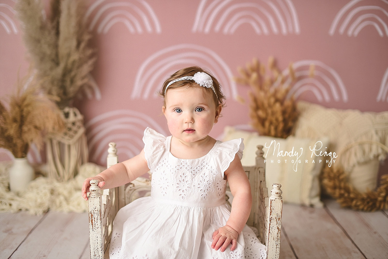 Kate Neutral Boho Regenbogen Hintergrund von Mandy Ringe Fotograf