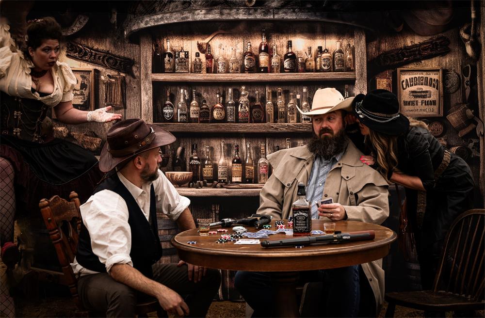 Kate Alte westliche Saloon Wand Hintergrund von Mandy Ringe Fotograf - Kate Backdrop.de