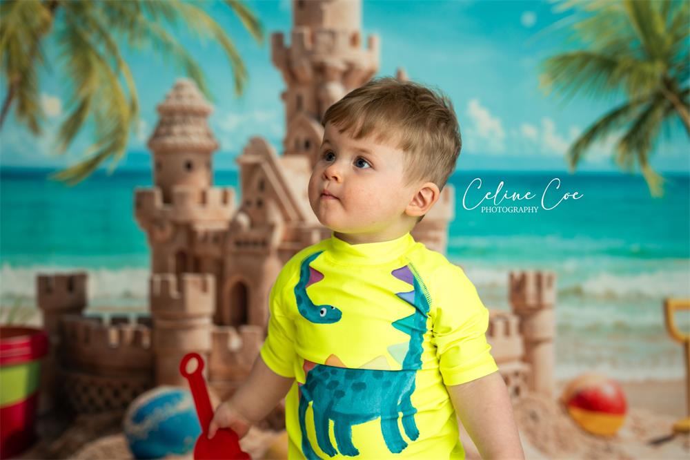 Kate Sommer Meer Ball Sandburg Hintergrund Entworfen von Chain Photography - Kate Backdrop.de