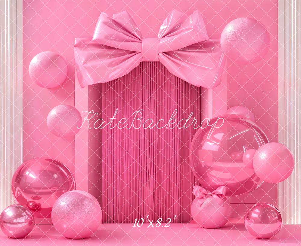 Kate Geburtstag Geschenkbox Ballons Rosa Hintergrund Entworfen von Emetselch