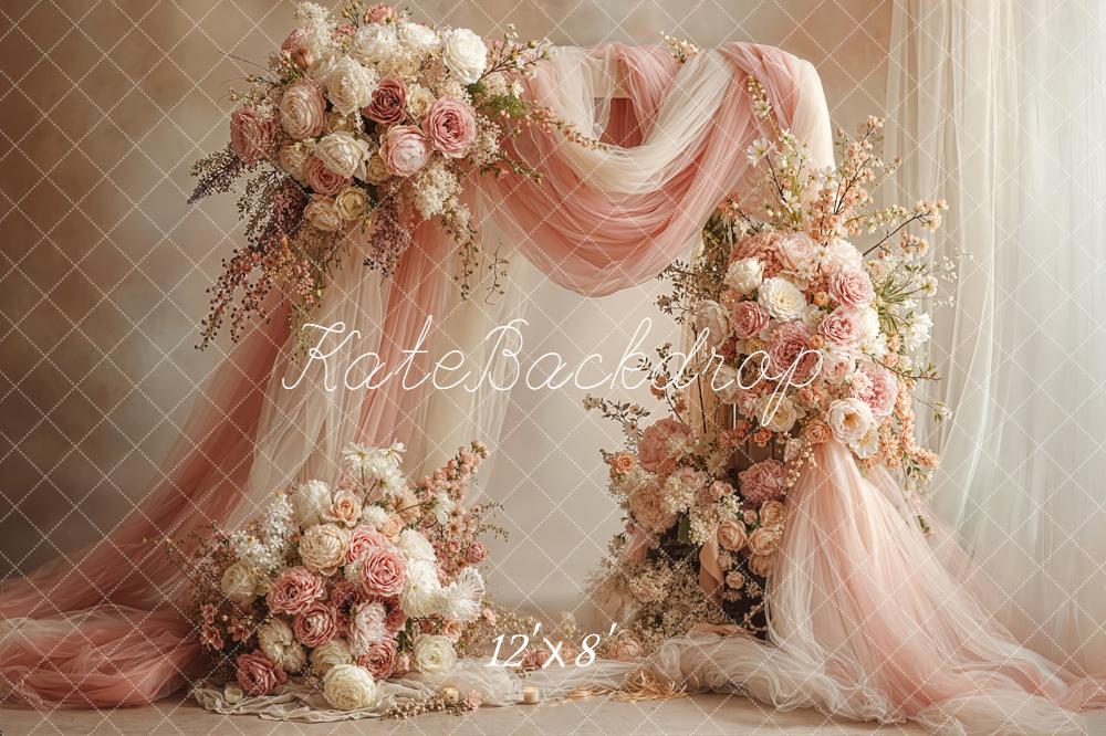 Kate Hochzeit Blumenarrangement Romantik Pastell Hintergrund Entworfen von Emetselch