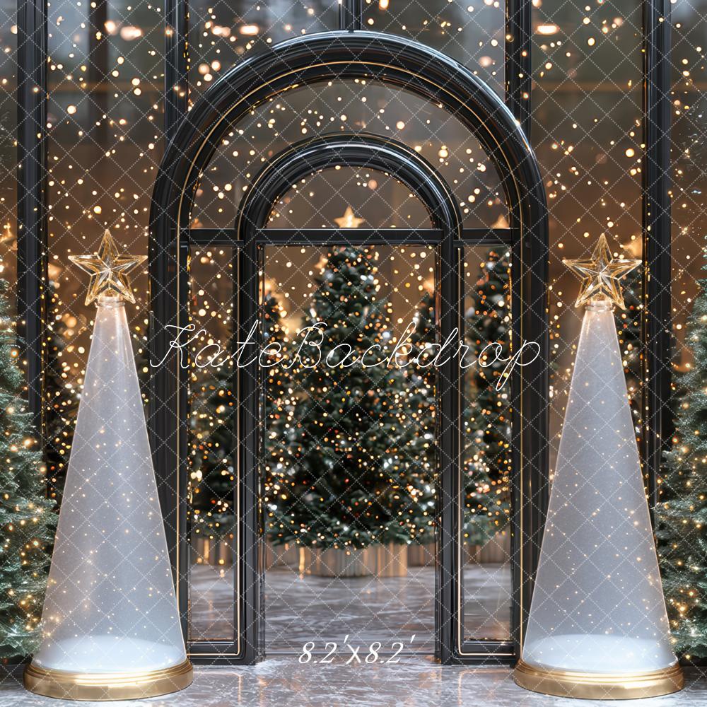 Kate Weihnachten Tannenbaum Bogen Modern Hintergrund Entworfen von Mini MakeBelieve - Kate Backdrop.de
