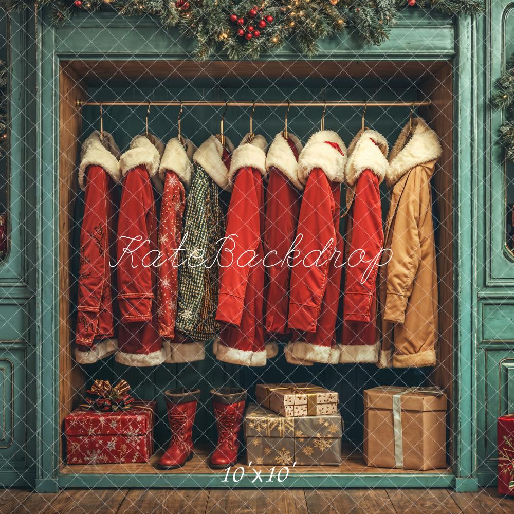 Kate Weihnachten Mäntel Geschenkboxen Vintage Hintergrund Entworfen von Emetselch
