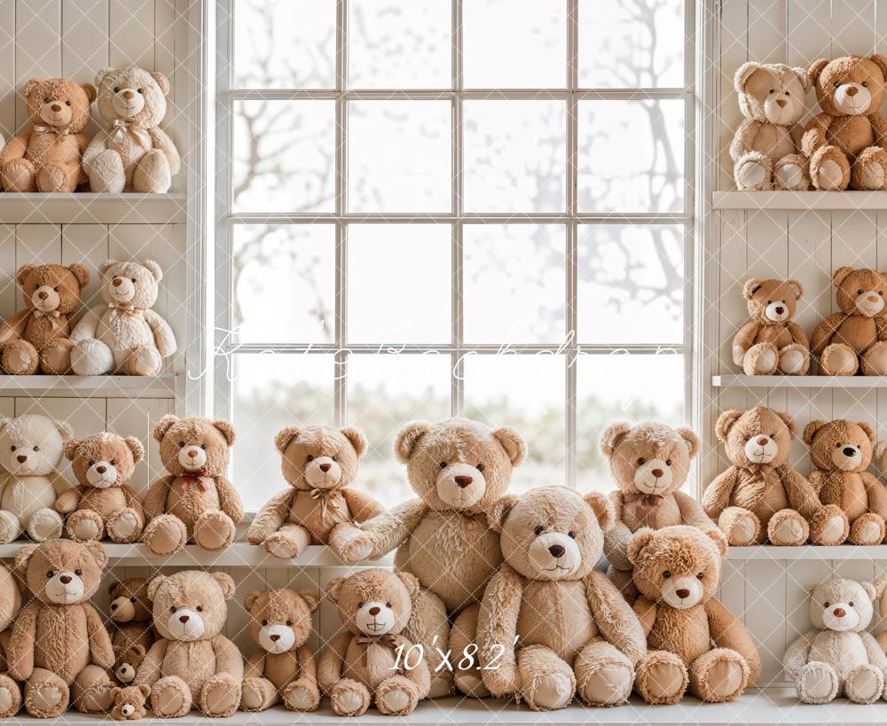Kate Kinder Teddybären Regal Neutral Hintergrund Entworfen von Emetselch