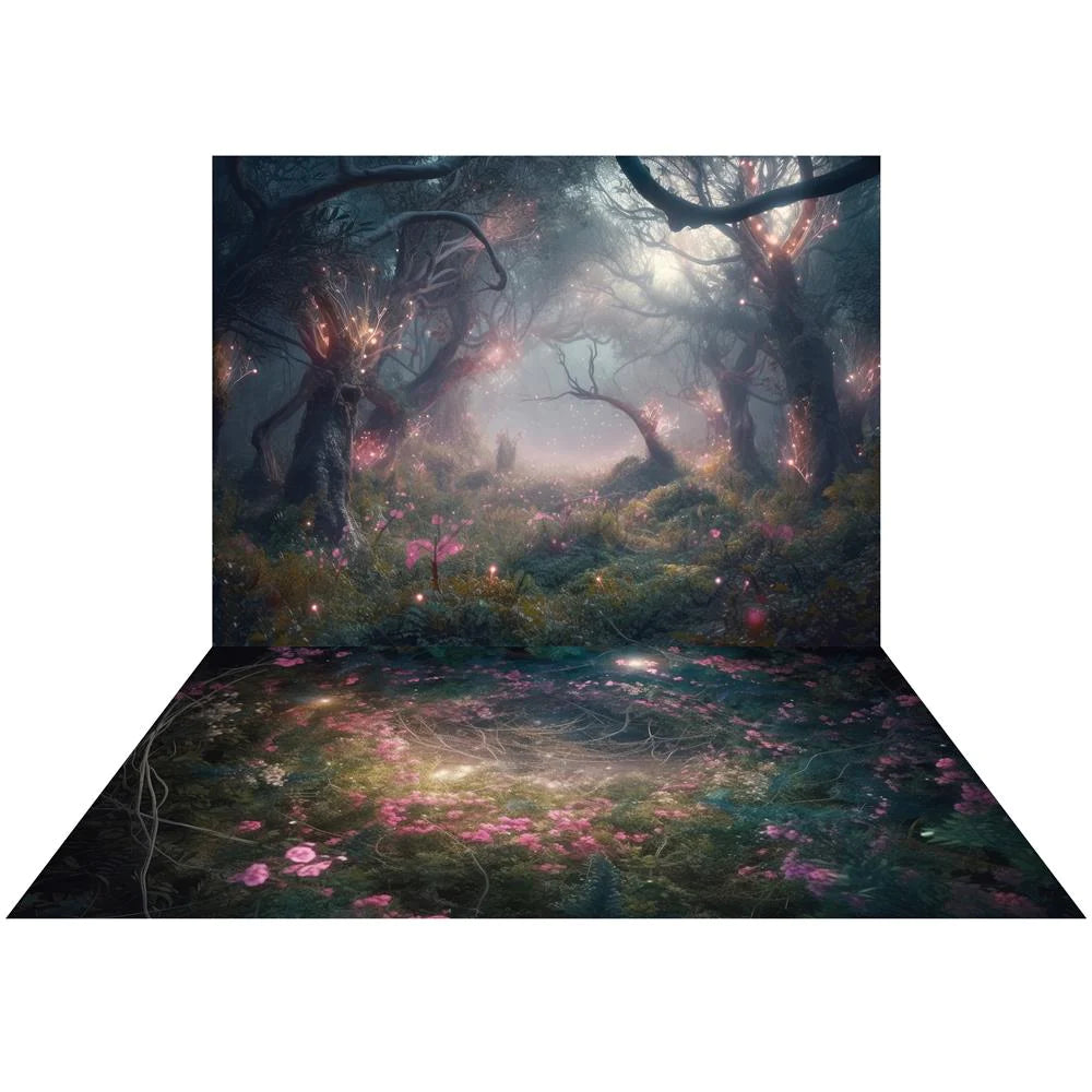 Kate Lila Fantasy Wald Hintergrund+Forest Boden Hintergrund - Kate Backdrop.de