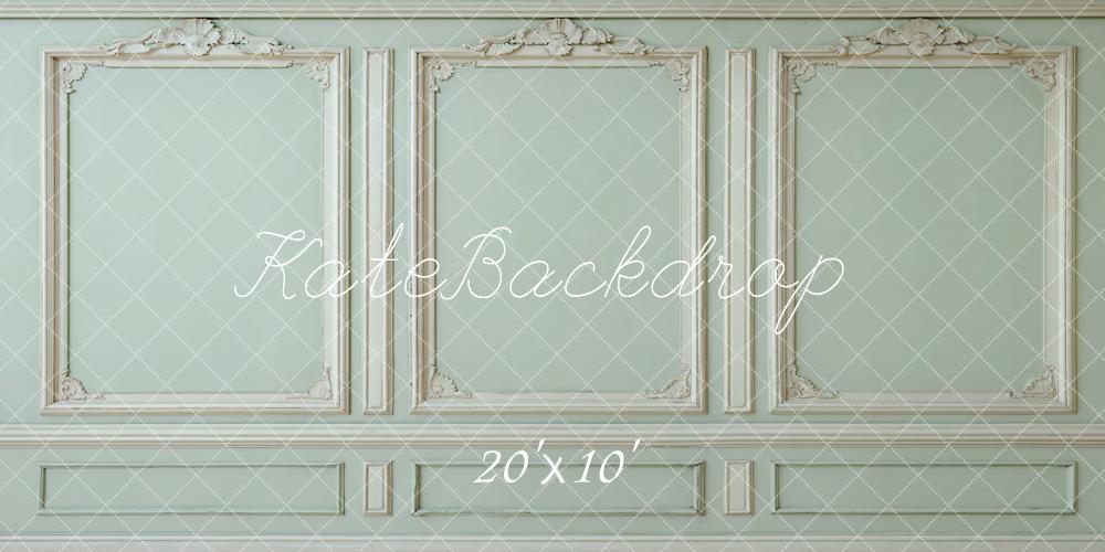 Kate Vintage Wand Relief Mintgrün Hintergrund Entworfen von Kate Image