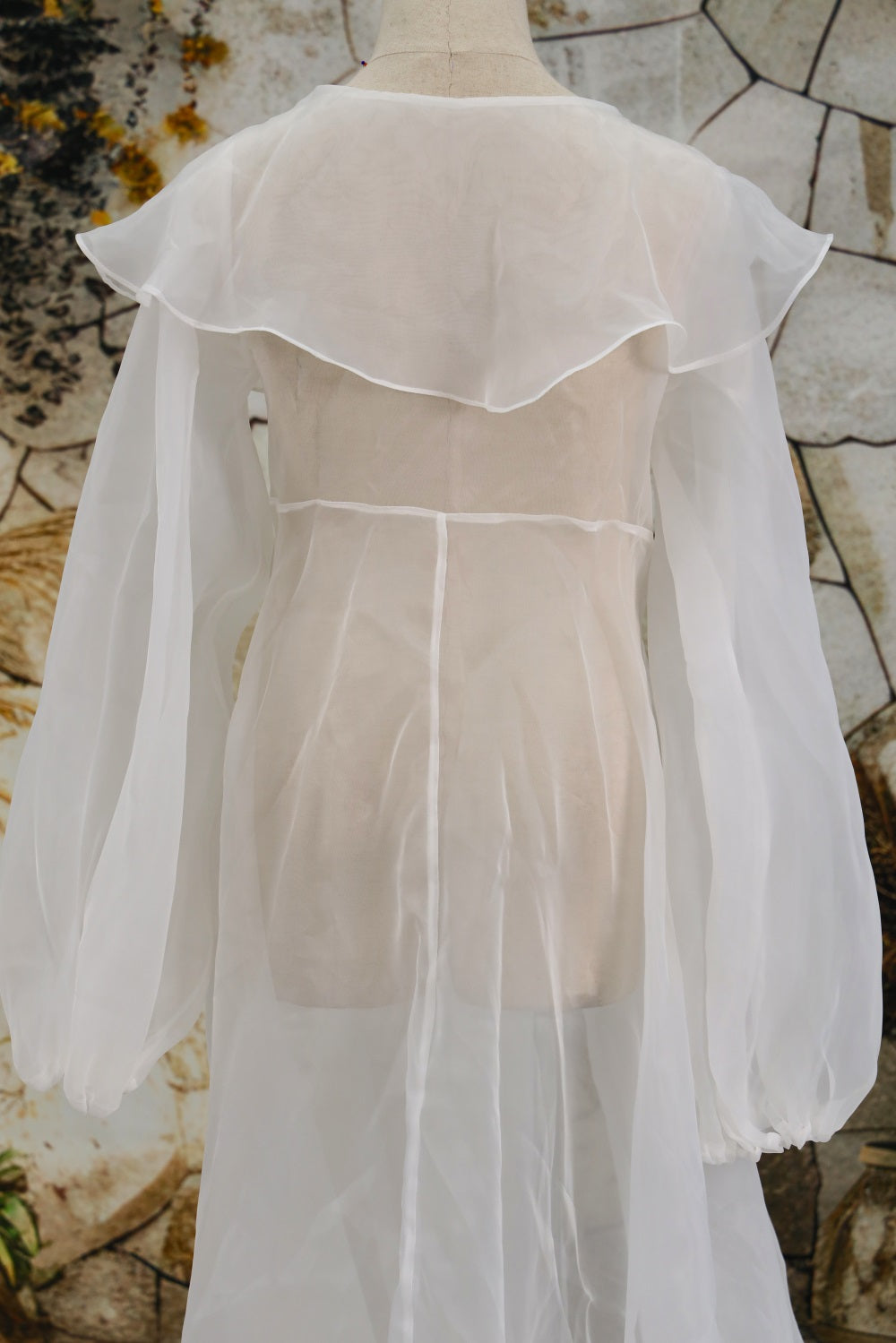 Kate Eugenia Ruffled Trailing Multi Color Maternity Photoshoot Dress - Kate Backdrop.de
