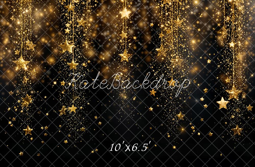 ⚡Blitzangebote #1-Kate Abstrakt Goldene Sterne Glitzer Hintergrund Entworfen von Kate Image - Kate Backdrop.de