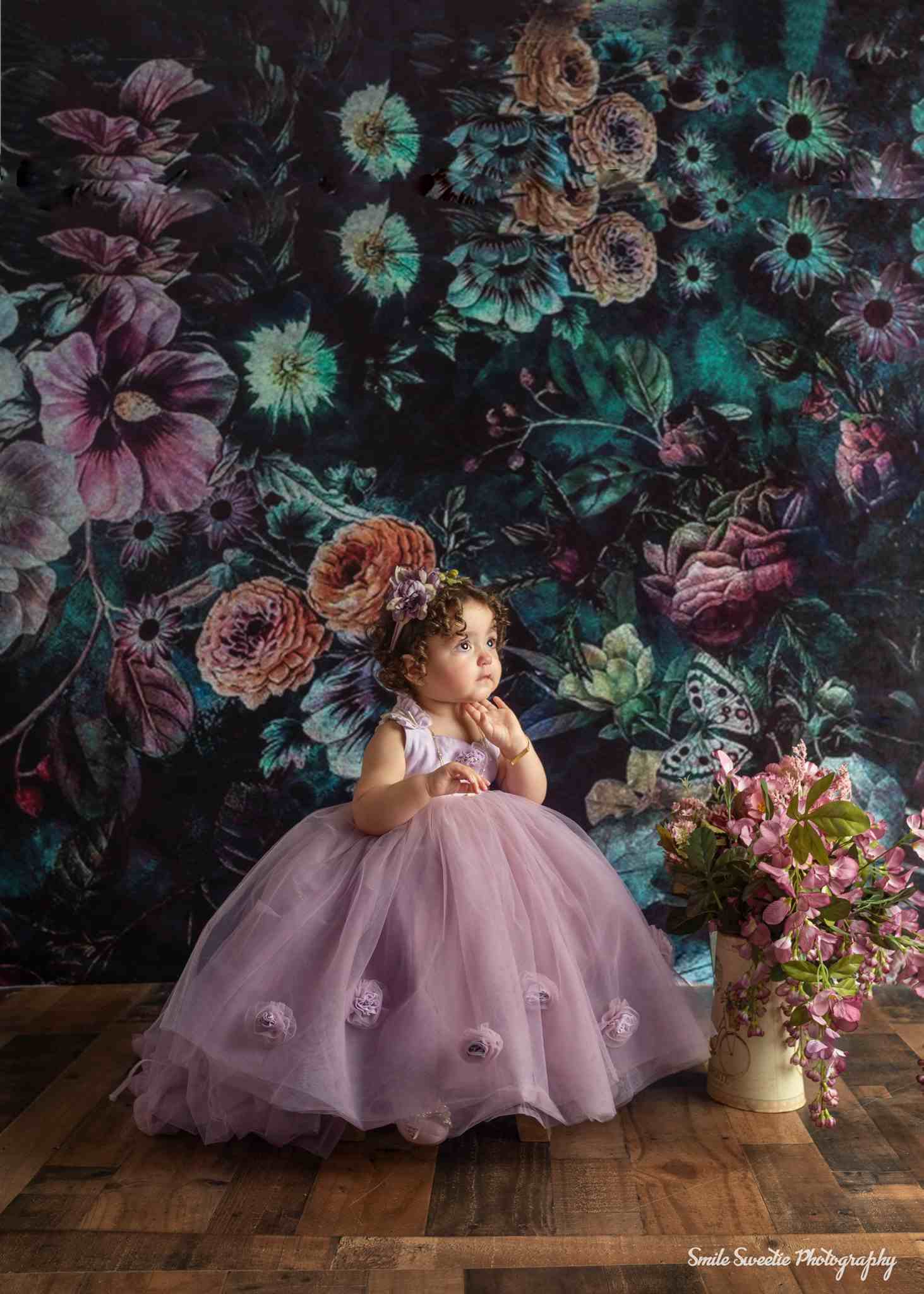 Kate Vintager Rosen-Blumen-Hintergrund für die Fotografie entworfen von Avion Photography - Kate Backdrop.de