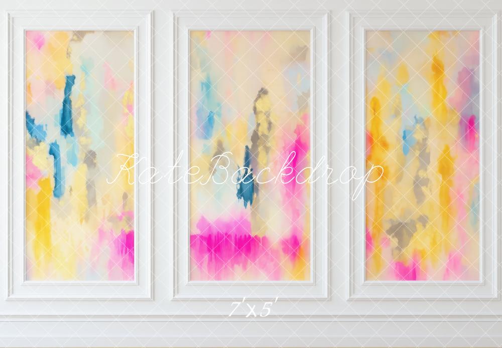 Kate Abstrakte Farbe Wandpaneel Pastell Hintergrund Entworfen von Mini MakeBelieve - Kate Backdrop.de