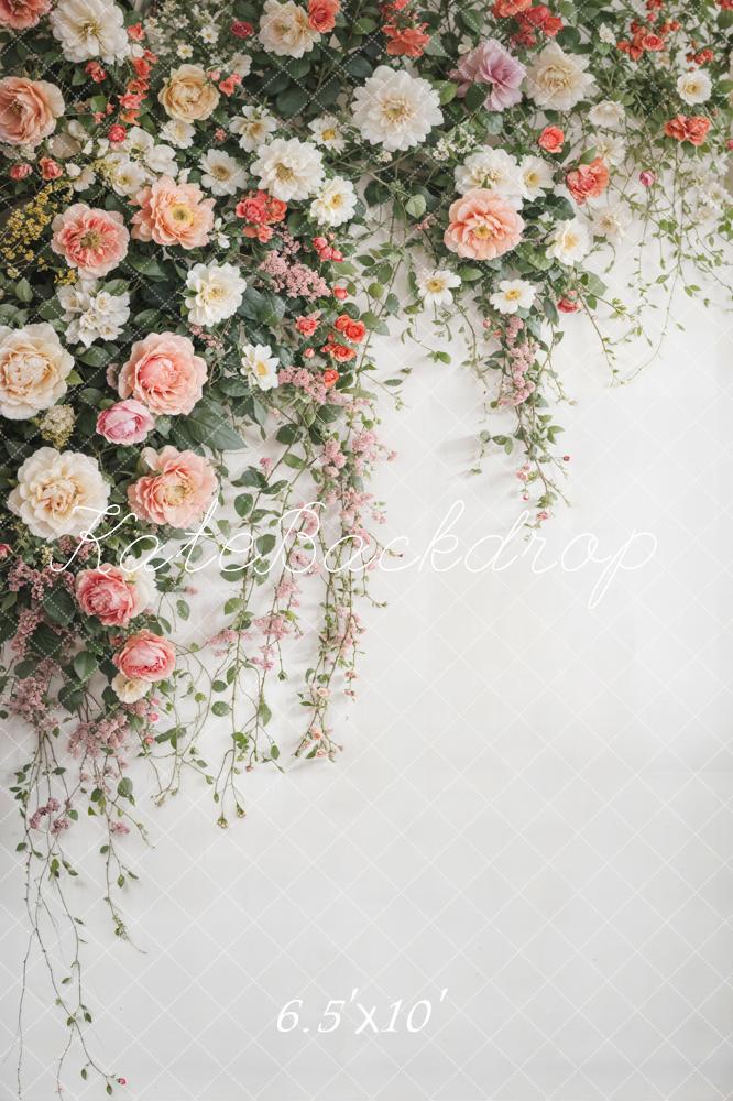 Kate Blumen Ranken Pastell Hintergrund Entworfen von Emetselch - Kate Backdrop.de