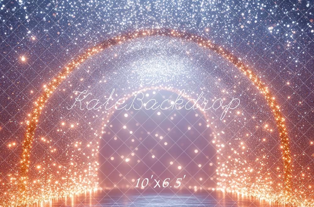 Kate Abstrakt Glitzer Bogen Golden Hintergrund Entworfen von Mini MakeBelieve - Kate Backdrop.de