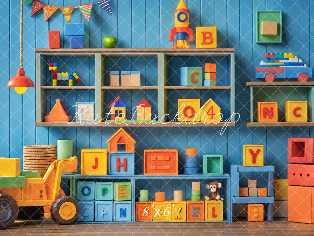 Kate Kinderzimmer Spielzeug Regal Bunt Hintergrund Entworfen von Emetselch