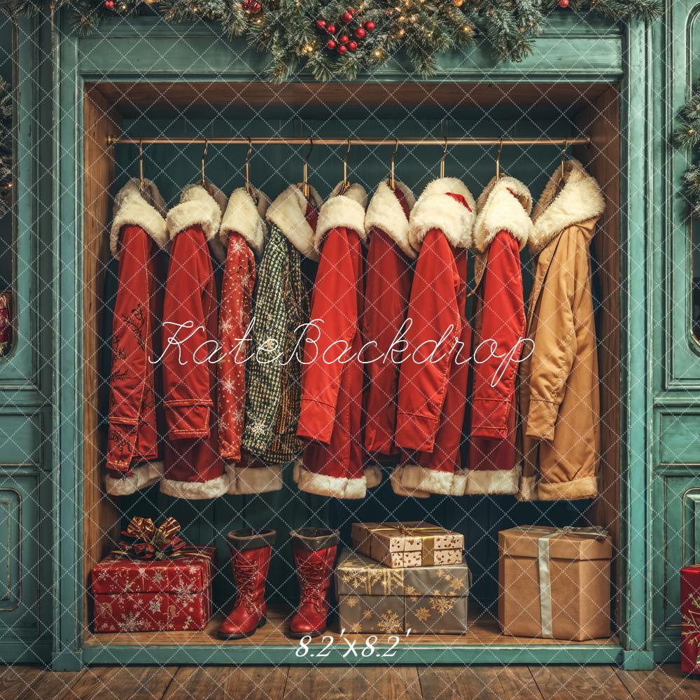 Kate Weihnachten Mäntel Geschenkboxen Vintage Hintergrund Entworfen von Emetselch